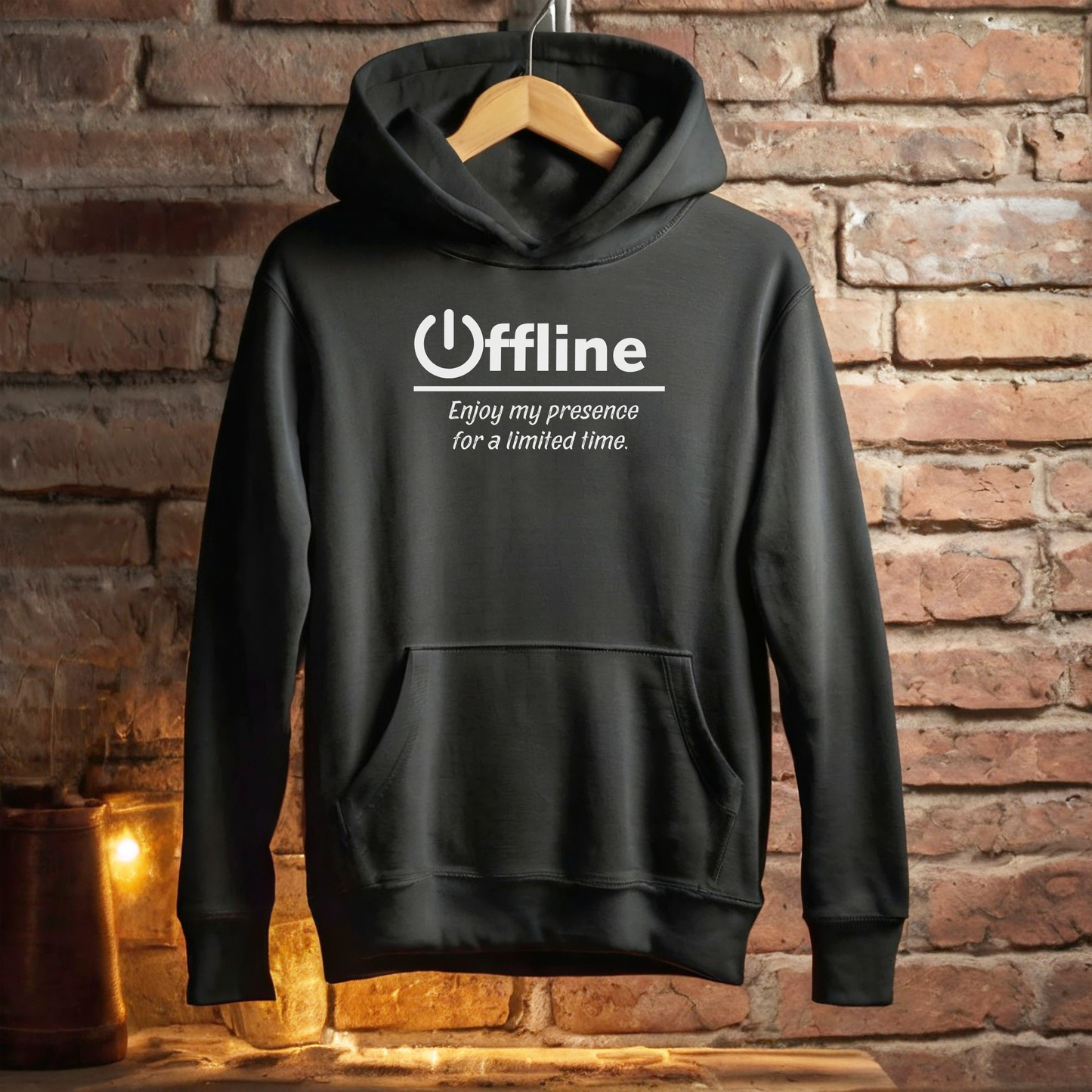 Offline, Enjoy My Presence For A Limited Time | Unisex | Funny Quote Gamer Hoodie