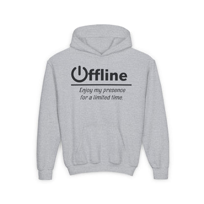 Offline, Enjoy My Presence For A Limited Time | Unisex | Funny Quote Gamer Hoodie