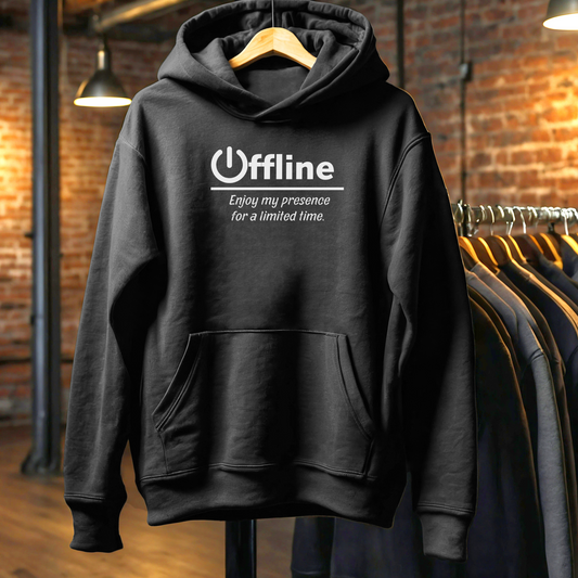 Offline Hoodie - Funny Unisex graphic Hoodie